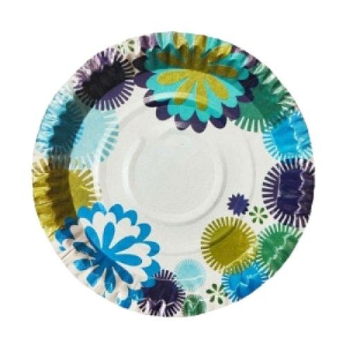 7 Inch Printed Round Shape Disposable Paper Plate