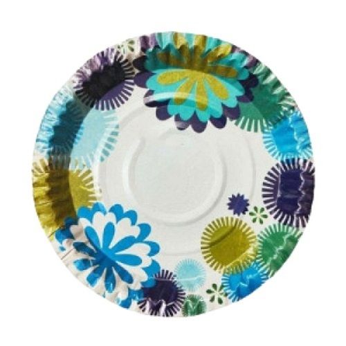 7 Inch Printed Round Shape Disposable Paper Plate Application: For Events Supplies