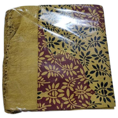 Anti Shrink Printed Handloom Double Bed Sheets For Home And Hotel