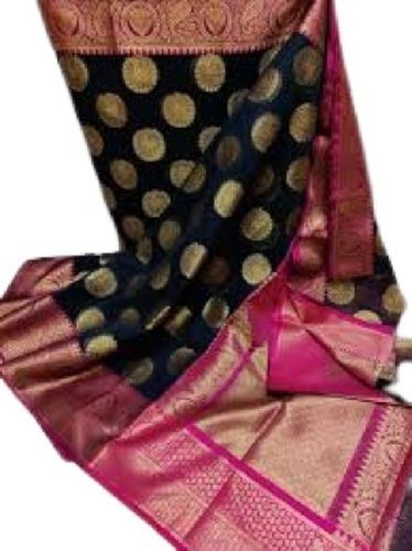 Ladies Printed Party Wear Style Banarasi Silk Sarees