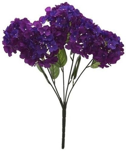 Easy To Clean Light Weight And Polyester Hydrangea Decorative Artificial Flower