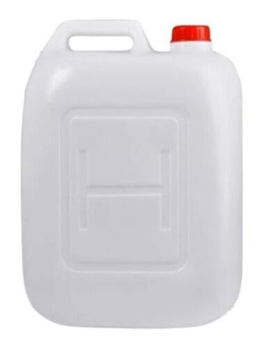 White And Red Low Density Polyethylene Plastic Rectangular Jerry Can With Screw Cap