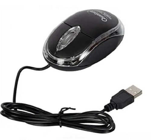 Black Plastic Usb Optical Mouse For Computer