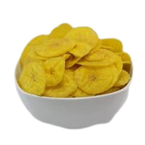 Salty Taste Round Shape Hygienically Packed Fried Banana Chips Packaging: Box