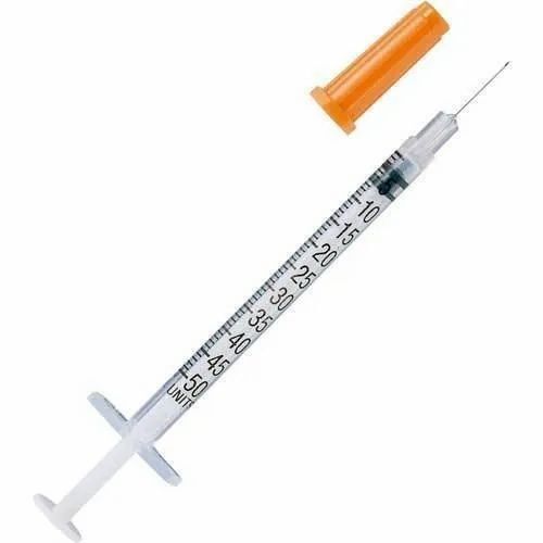 Transparent Plastic Insulin Syringe For Hospital And Clinic Use