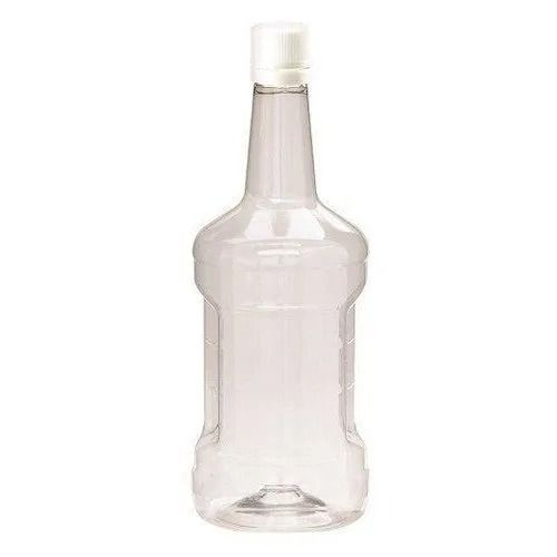  10 इंच लंबी गोल पारदर्शी सादा खाली प्लास्टिक बोतल 