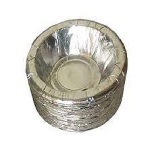 Silver 4-5 Inches Size Disposable Dona Bowls For Event And Party Use