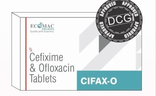 Cefixime And Ofloxacin Tablet - 100% Purity, IP Grade Standard | Free From Harmful Chemicals, 100% Safe, No Side Effects