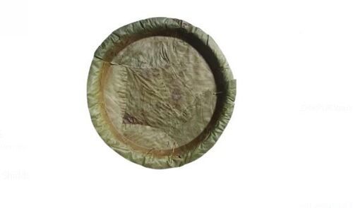 Brown Eco Friendly Coated Finished Round Plain Sal Leaf Plate 