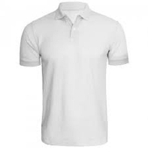 Fashionable Cotton Made Polo Collar Plain Pattern T-Shirt For Men'S Age Group: 14-20