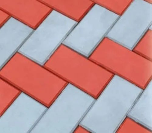 Plain Design Concrete Color Coated Brick Interlocking Paver For Floor