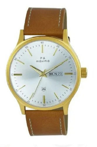 Premium Quality And Lightweight Round Polished Leather Wrist Watch 