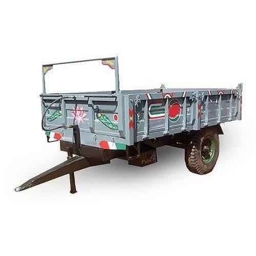  2-3-Load Capacity High Tensile Strength Iron Tractor Trolley For Agricultural Use Length: 9.5 Foot (Ft)