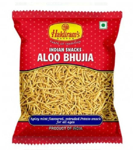 100 Gram Salty Crunchy Delicious Haldiram Aloo Bhujia Grade: A-Grade