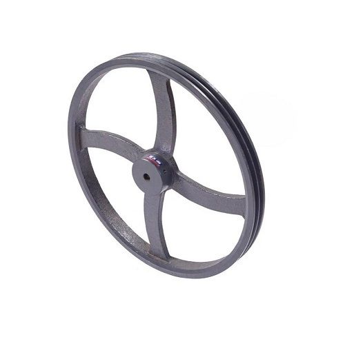 115x140x400 Size Grey Polished Aluminum Flywheel