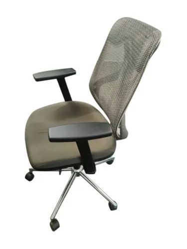 Handmade 13 Kilograms Moisture Proof Stainless Steel Polished Rotating Office Chairs