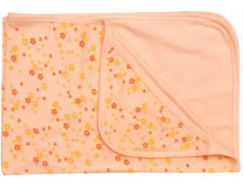 Orange 150 Gram Washable Printed Soft Cotton Baby Towel 