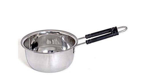 350 Grams Polished Finished Stainless Steel Saucepan With Plastic Handle  Thickness: 3.5 Millimeter (Mm)