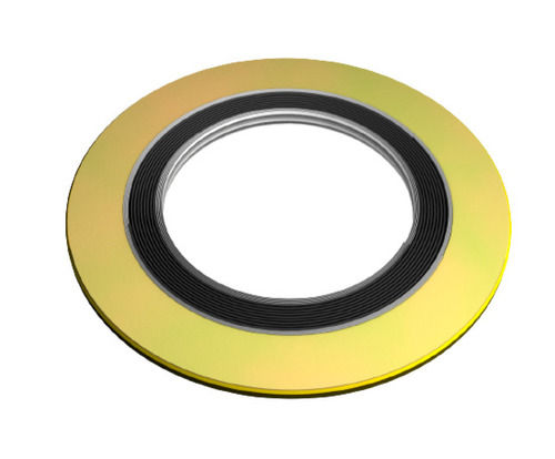 Yellow And Silver 4 Inches Carbon Steel Outer Ring Spiral Wound Gasket For Industrial