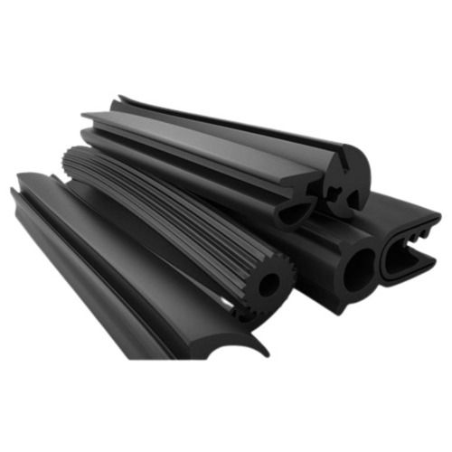 Black 40 Meter Long, 10Mm Thick, Sealing Epdm Rubber Profile For Door And Windows 