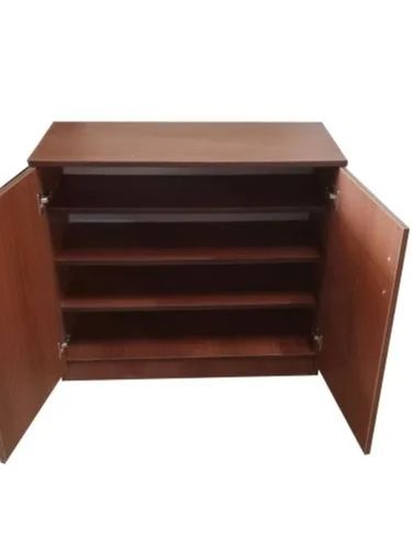 43 X 56 X 56 Inches Non-Foldable Coated Easy To Clean Wooden Shoe Rack