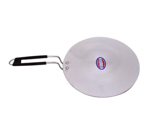 4Mm Thick Polished Corrosion Resistance Round Aluminium Tawa With Plastic Handle Application: Cooking