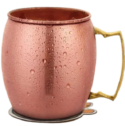 500 मिलीलीटर क्षमता और 450 ग्राम वजन टिकाऊ आधुनिक कॉपर म्यूल मग