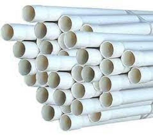 63 Mm Diameter 100 Inches White Seamless Round Conduit Pvc Electrical Pipe Application: Construction