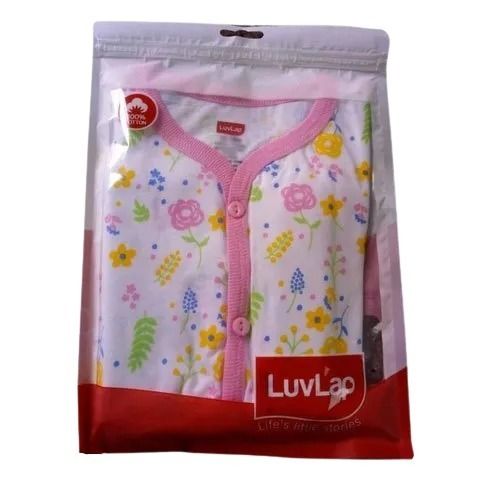 Breathable And Washable Casual Wear O Neck Printed Cotton Baby Cloth Age Group: 0-3