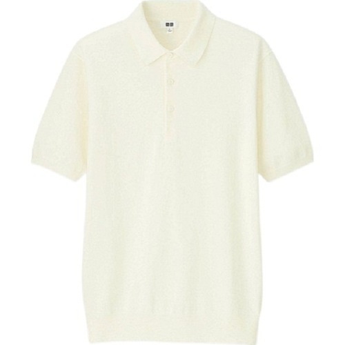 Mens Plain Short Sleeves Polo Neck Regular Fit Cotton White T Shirt For Casual Wear