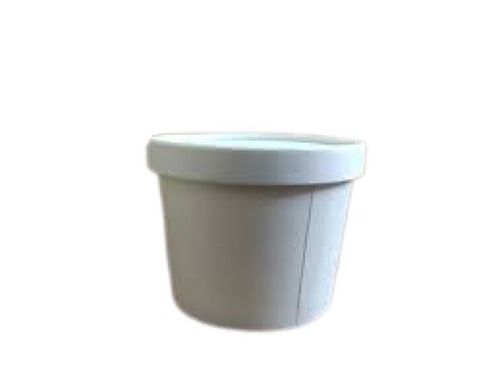 Round Shape White Paper Container