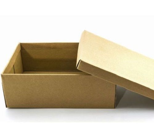 Handmade 100% Recycled 3 Ply Rectangular Plain Shoe Corrugated Box