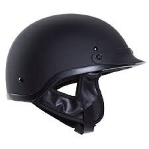 15.74X11.41X11.41 Cm Black Solid Half-Face Helmet For Bike Riding Dimension(L*W*H): 15.74 X 11.41 X 11.41  Centimeter (Cm)