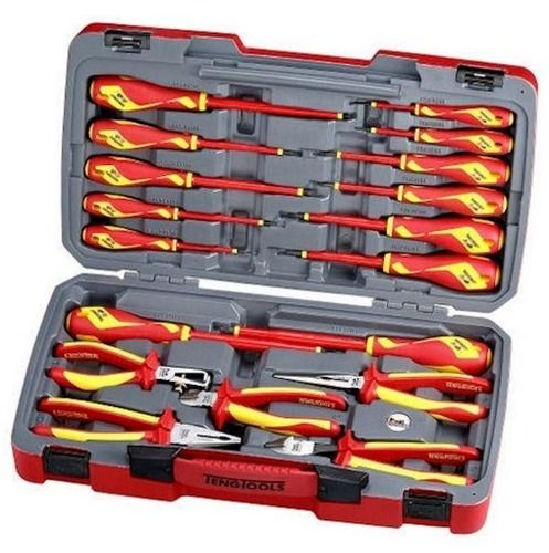 18 Pieces Aluminum And Plastic Body Screw Driver Set