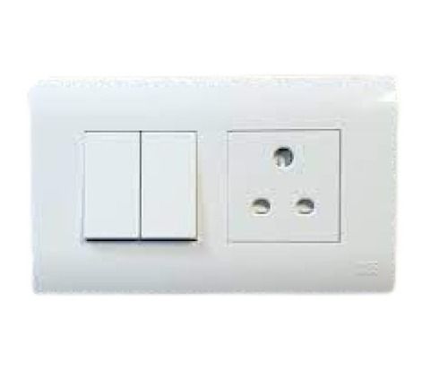 White 220 Voltage 8 Inch Sizerectangular Shape Abb Modular Switches