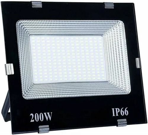 White And Black 220 Voltage 200 Watt Ip66 Aluminium Body Rectangular Flood Light