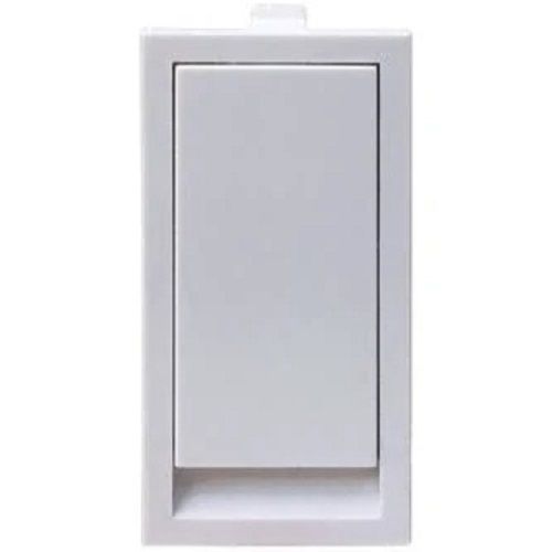 White 3.25 Inches 6 Ampere Polycarbonate Electrical Switch 