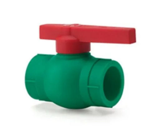 Green And Red 3 Inches Medium Pressure Ppr Plastic Ball Valve For Pipe Fitting