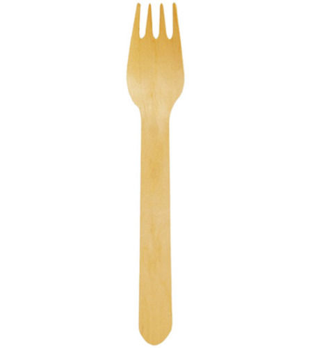 Brown 5.5 Inch Eco Friendly Polished And Light Weight Disposable Wooden Fork