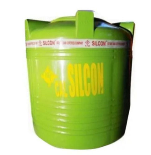 Green 500 Liter 10 Mm Thick Paint Coated Cylindrical Pvc Water Tank For Domestic Use