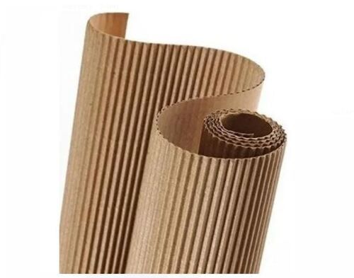 Brown  8.25 X 11.75 Inch Plain Corrugated Paper Sheet For Packaging