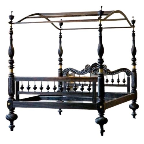 Handmade Antique Bedroom Bed Single Antique Poster Bed Antique Designer