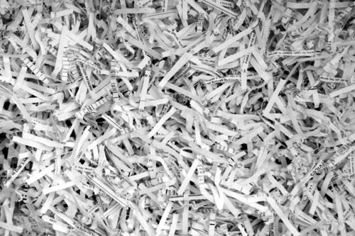 White Colorful Shredded Paper Scrap