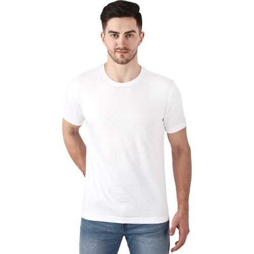 Comfortable To Wear Plain White O Neck Men' T Shirt Age Group: 20-24