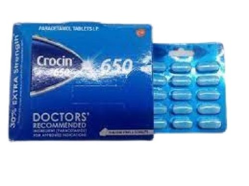 Crocin 650 Tablet Paracetamol Tablets I.P. Recommended For: Doctor