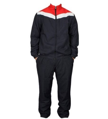 Full Sleeves Zipper Closure Unfadable Polyester Tracksuit For Mens Age Group: Adults