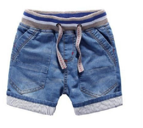 Plain Denim Mid Lenght Kids Short  Age Group: 9-12