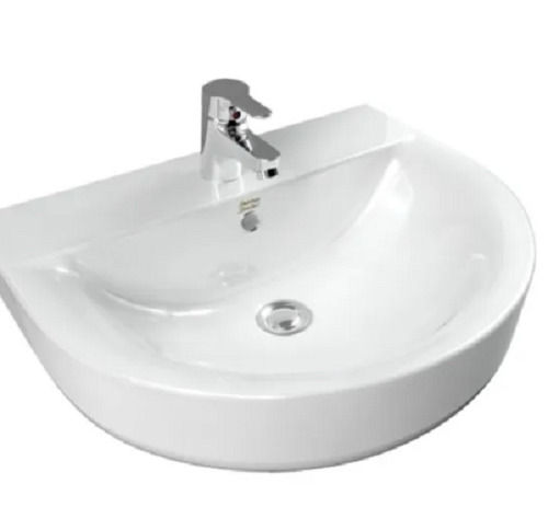 White Premium Quality And Lightweight Ceramic Wall Mounted Wash Basin 