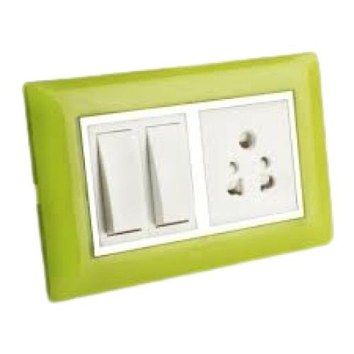 Green And White Rectangular Shape 220 Voltage Abb Modular Switches