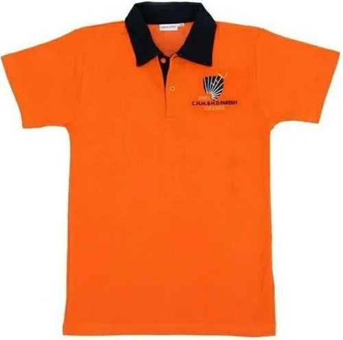 Shrink Resistance And Comfortable Short Sleeves Cotton School T Shirt Age Group: 5 Years Above